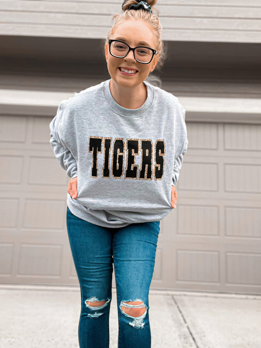 Tigers - Varsity Faux Glitter