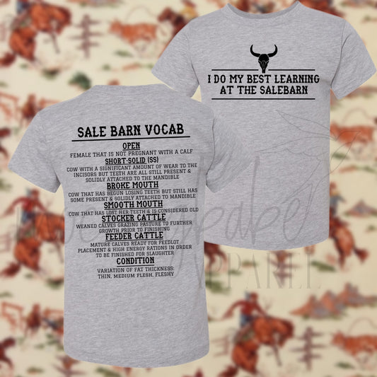 Sale Barn Vocab